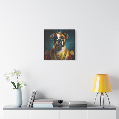 Boxer Renaissance Pet Portrait  on Canvas, wall art, wall print, dog portrait, dog art