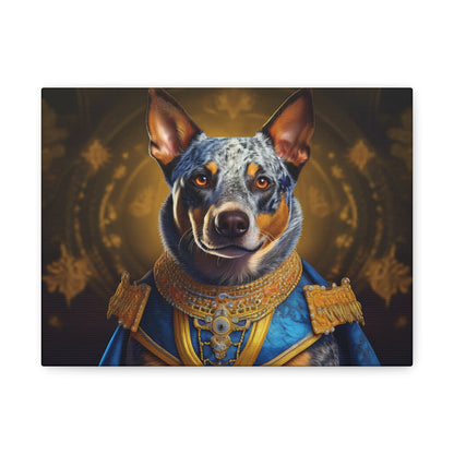 Australian Cattle Dog Renaissance Pet Portrait on Canvas | wall art |  wall print