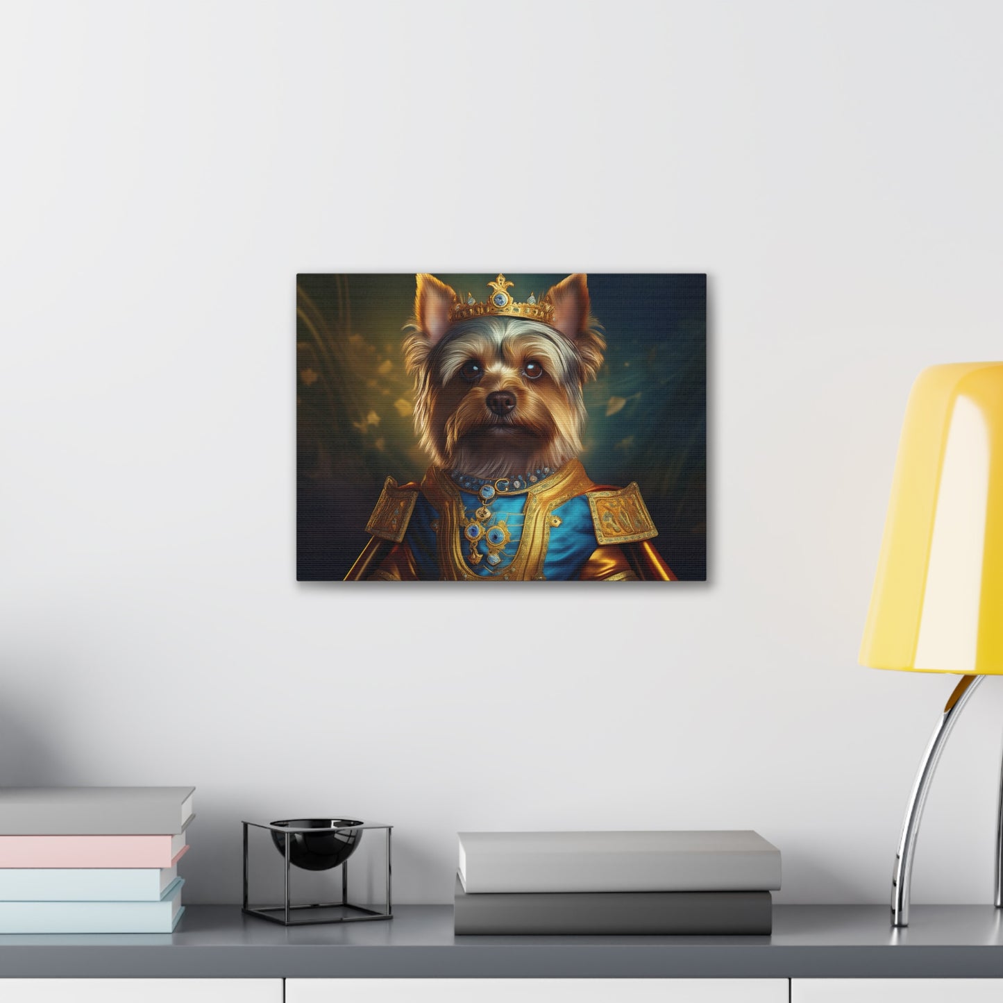 Yorkshire Terrier Renaissance Pet Portrait on Canvas | Wall Art | Wall Print | Dog Art