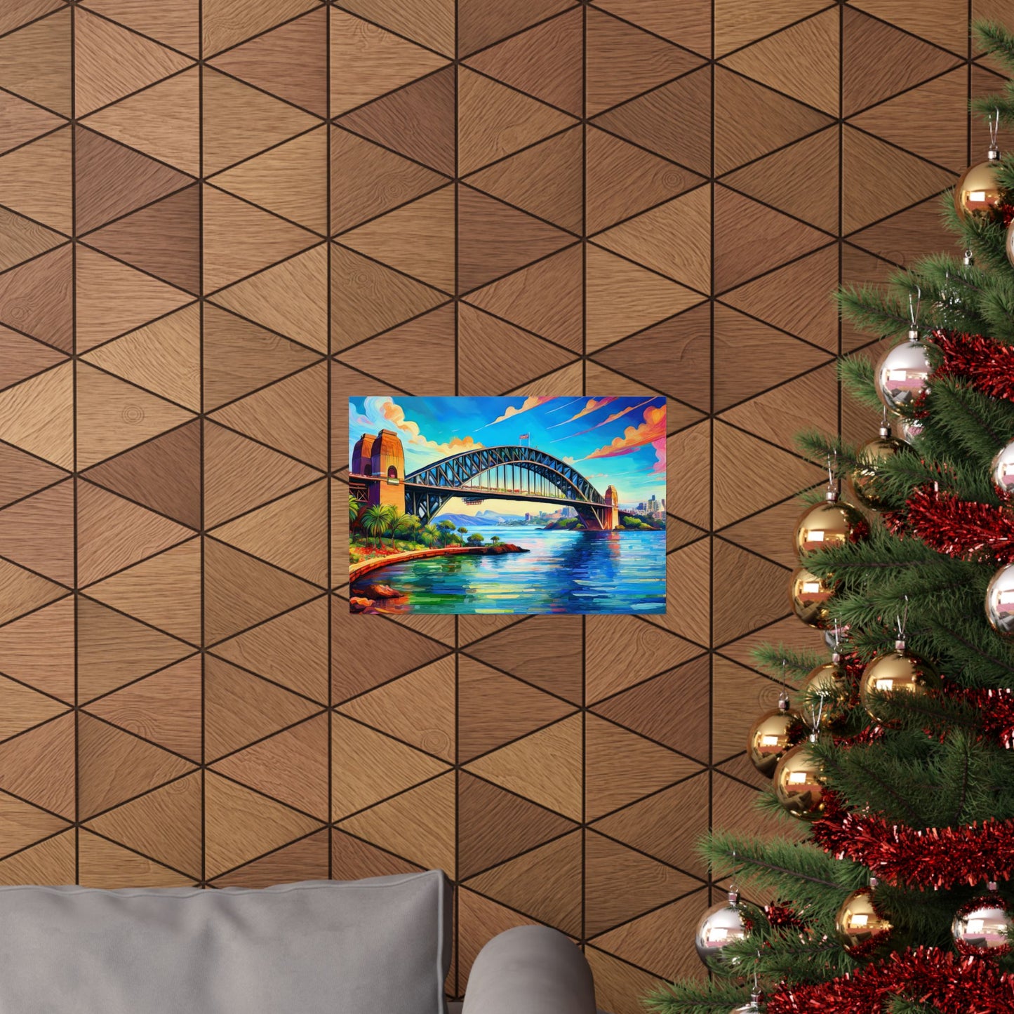 Sydney Harbour Bridge  Australia Painting Print | Wall Art | Wall Print