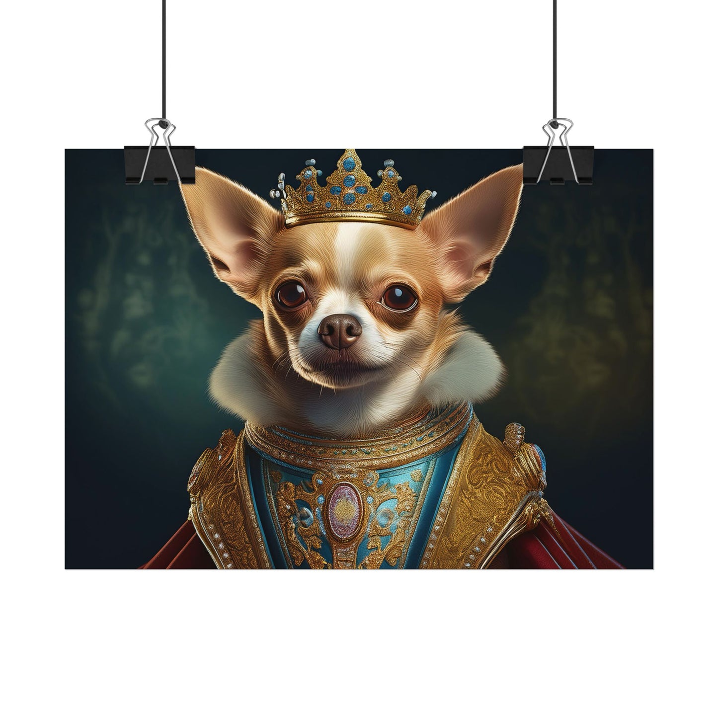 Chihuahua Dog Renaissance Pet Portrait Print | Wall print | Wall art