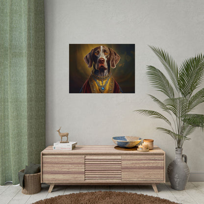 German Shorthaired Pointer Dog Renaissance Pet Portrait, Art Print, Animal Lover gift, Dog Wall Art, wall prints, wall art