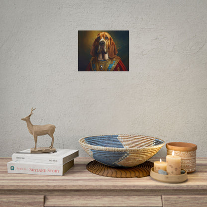 Bloodhound Renaissance Dog Portrait Art Print, Wall Decor Gift, Animal Lover Home Decor, Dog Wall Art