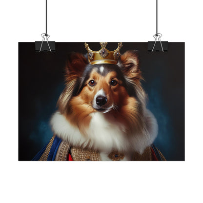 Shetland Sheepdog Renaissance Dog Portrait Art Print, Wall Decor Gift, Animal Lover Home Decor, Dog Wall Art
