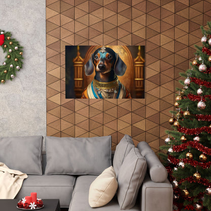 Dachshund Dog Renaissance Pet Portrait Print | Wall Art | Wall Print | Dog Art