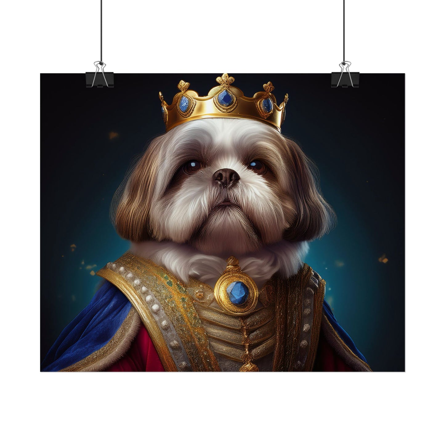 Shih Tzu Renaissance Pet Portrait Print | Dog Lover Wall Art | Dog Memorial Gift | Wall Art | Wall Print