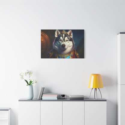 Siberian Husky Renaissance Pet Portrait on Canvas, wall art, wall print, dog portrait, dog art