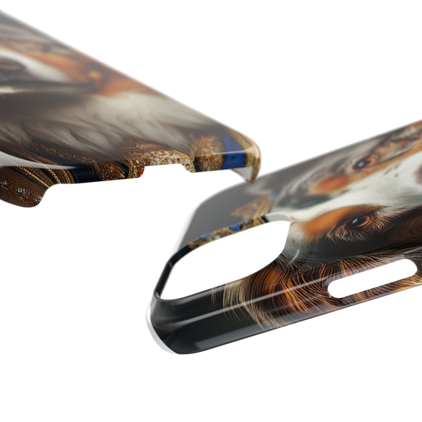 Australian Shepherd Renaissance Dog Portrait Slim Phone Case