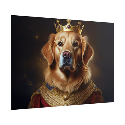 Golden Retriever Renaissance Dog Portrait  Art Print, Wall Decor Gift, Animal Lover Home Decor, Dog Wall Art