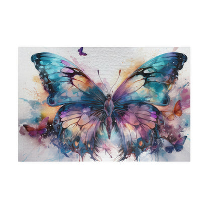 Abstract Watercolor Butterfly Puzzle  | Alcohol Ink Art