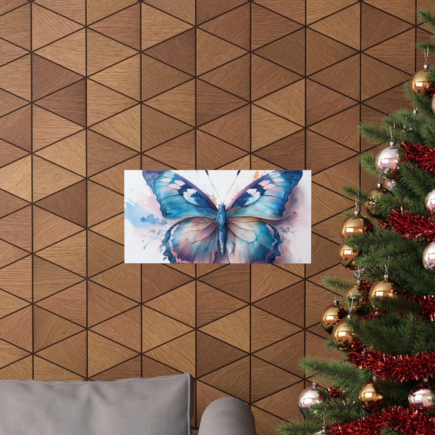 Teal, Blue & Pink Butterfly Alcohol Ink Wall Art |  Butterfly wall art | Wall Art | Wall Print