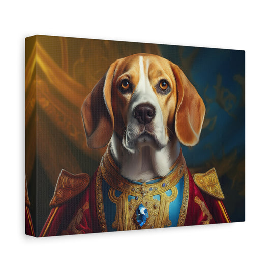 Beagle Renaissance Pet Dog Portrait  - Canvas, wall art, wall print, dog portrait, dog art