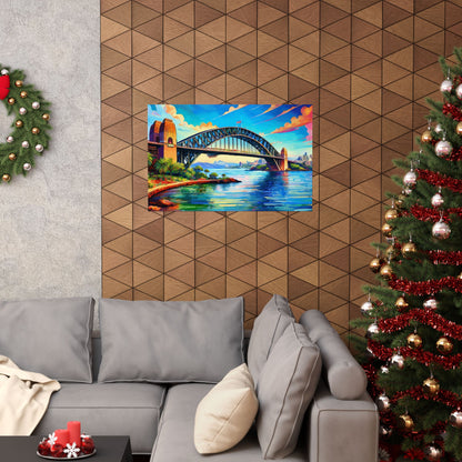 Sydney Harbour Bridge  Australia Painting Print | Wall Art | Wall Print