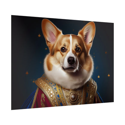 Pembroke Welsh Corgi Renaissance Pet Portrait Print | Wall Art | Wall Print | Dog Art