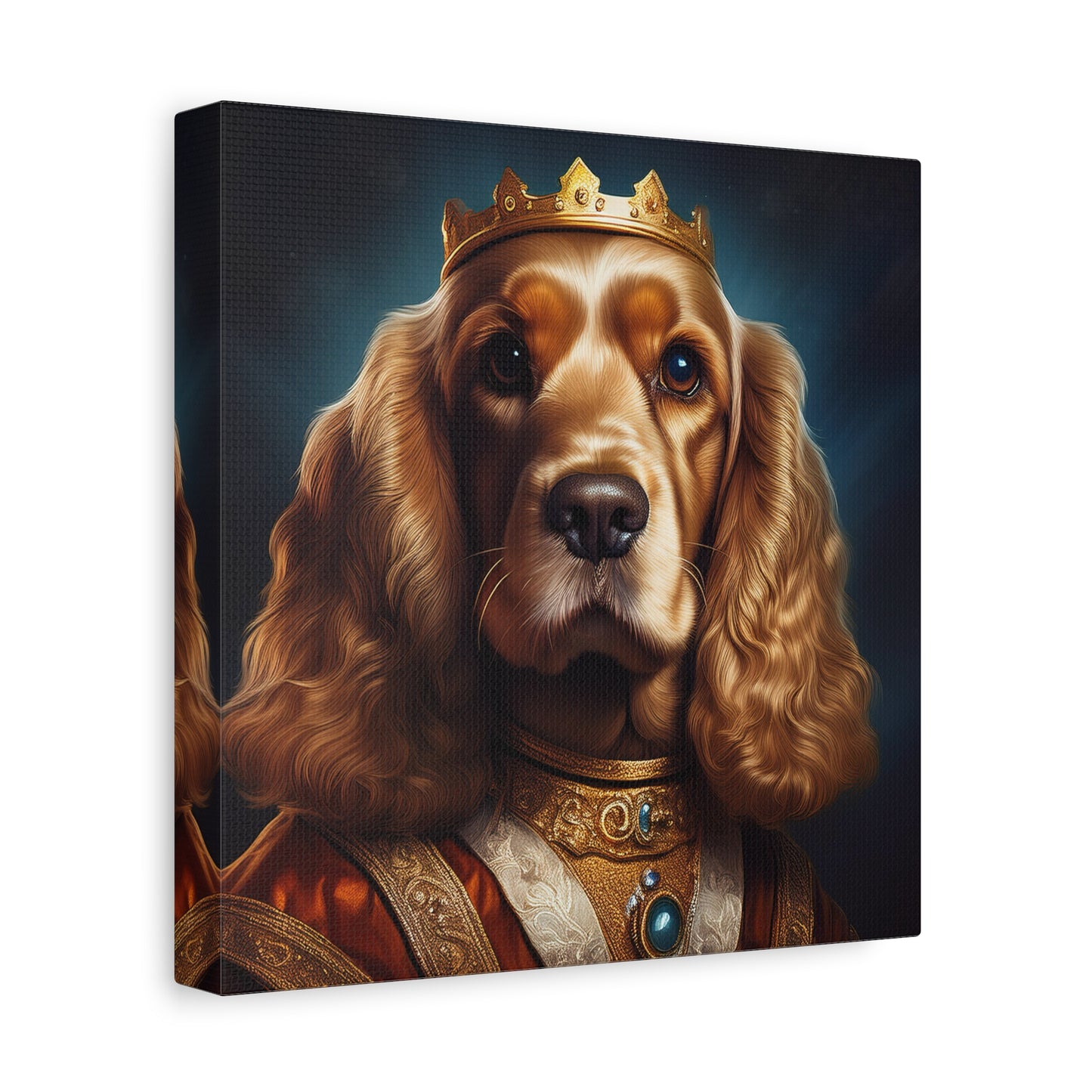 Cocker Spaniel Renaissance Pet Portrait on Canvas | Wall art | wall print