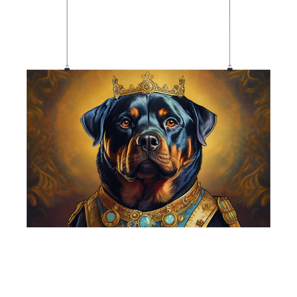 Rottweiler Renaissance Dog Portrait Art Print, Wall Decor Gift, Animal Lover Home Decor, Dog Wall Art