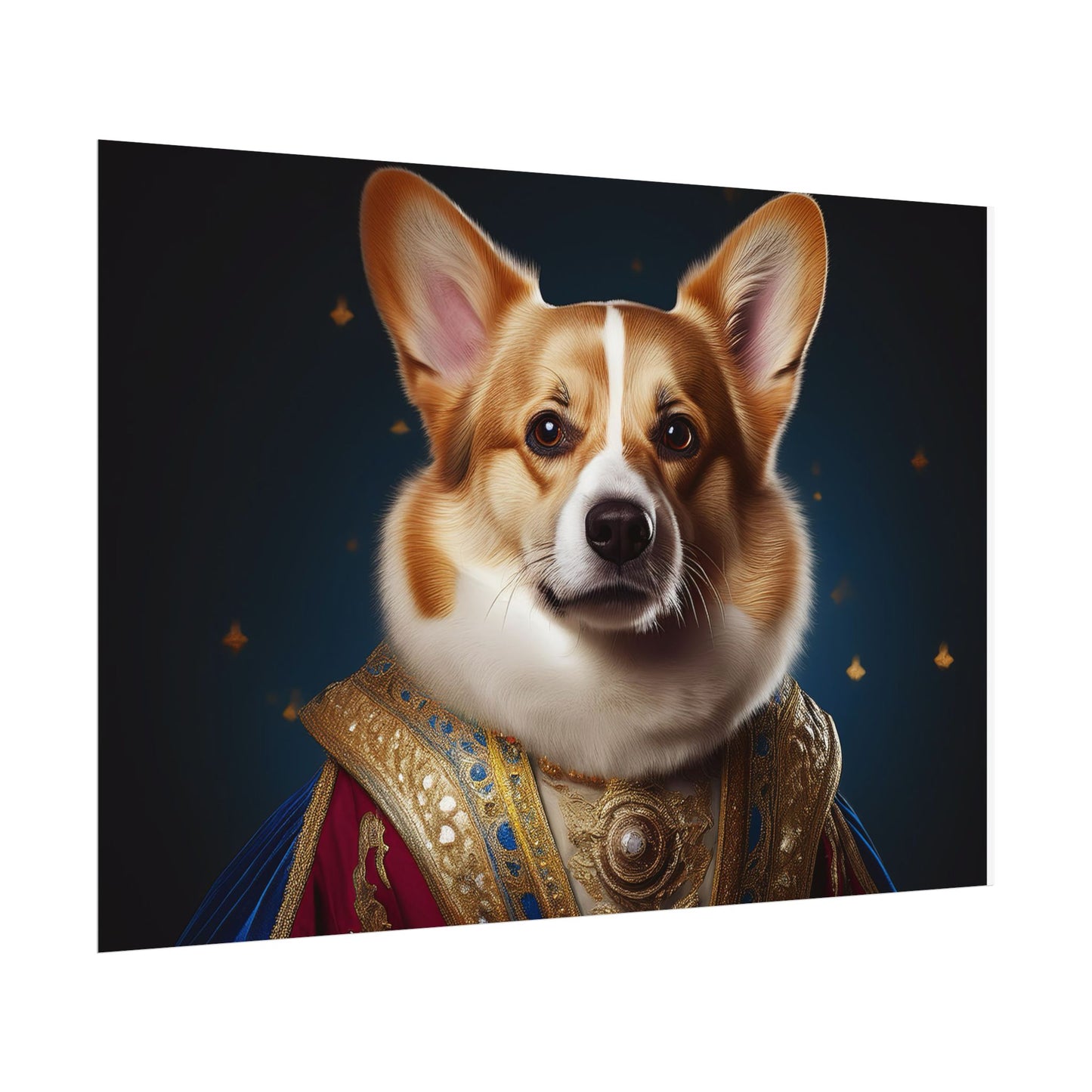 Pembroke Welsh Corgi Renaissance Pet Portrait Print | Wall Art | Wall Print | Dog Art