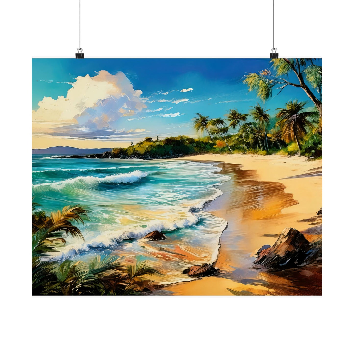 Noosa Main Beach Australia Coastal Print | Style 1 | Wall Art | Wall Print