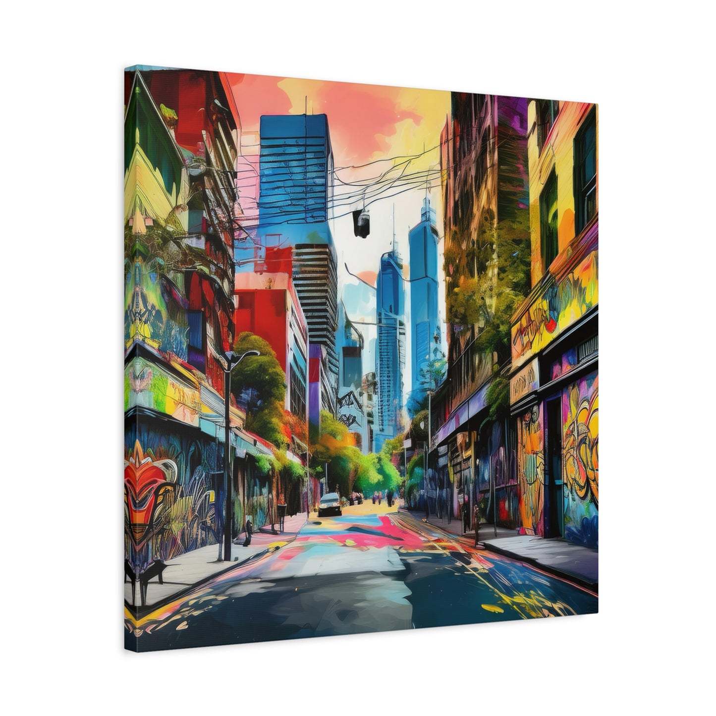 Melbourne Street Graffiti Australia Canvas Art | Style 1 | Wall Art | Wall Print