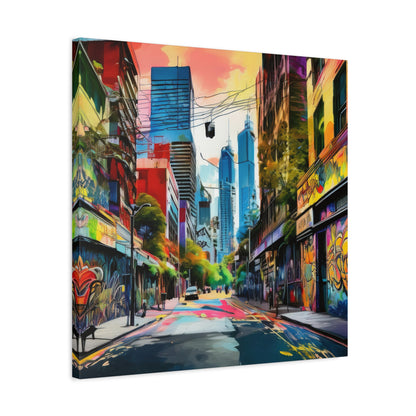 Melbourne Street Graffiti Australia Canvas Art | Style 1 | Wall Art | Wall Print
