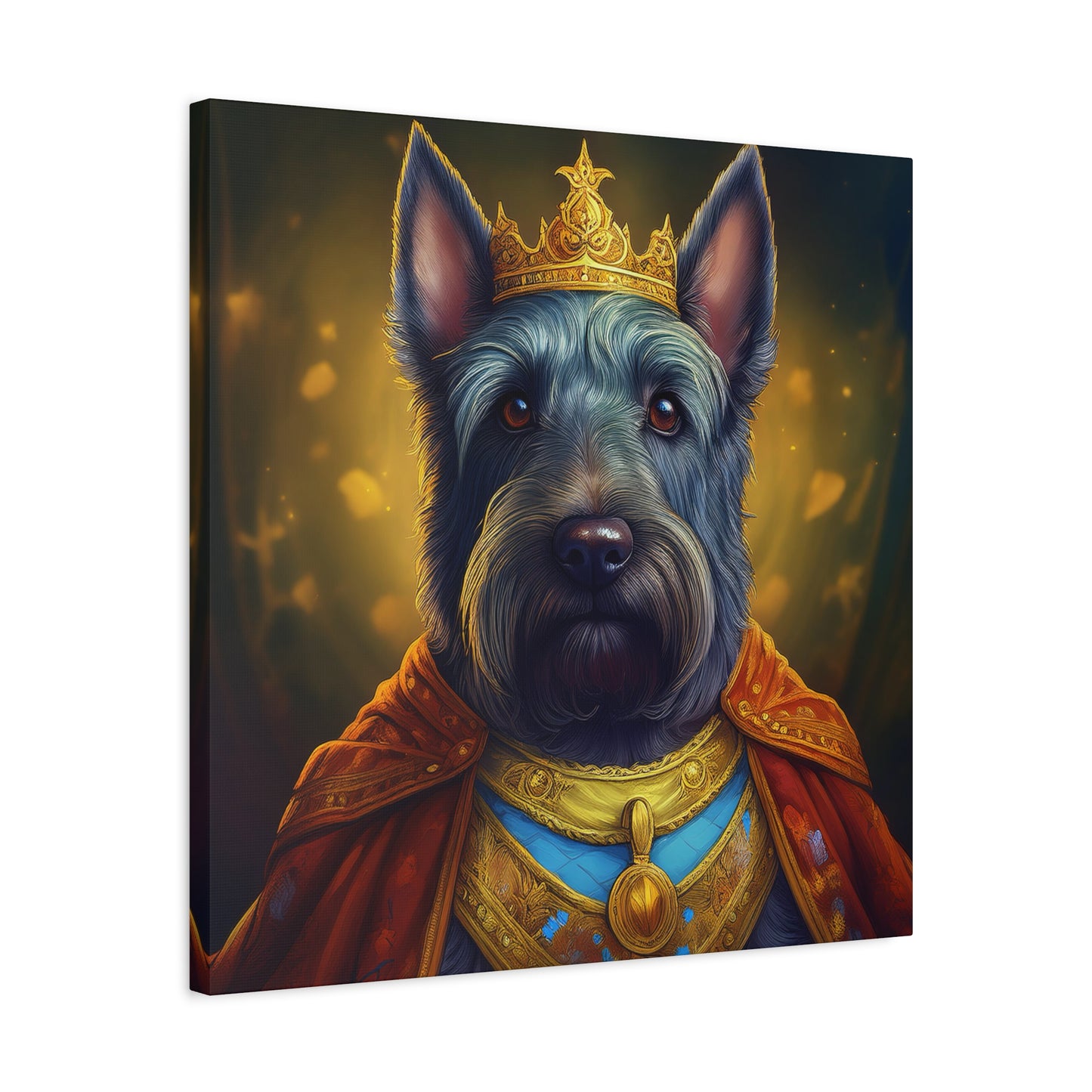 Scottish Terrier Renaissance Pet Portrait on Canvas | Wall art, wall print, dog portrait, dog art