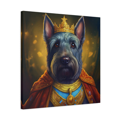 Scottish Terrier Renaissance Pet Portrait on Canvas | Wall art, wall print, dog portrait, dog art