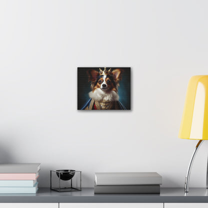Papillon Pet Portrait Renaissance on Canvas, wall art, wall print, dog portrait, dog art