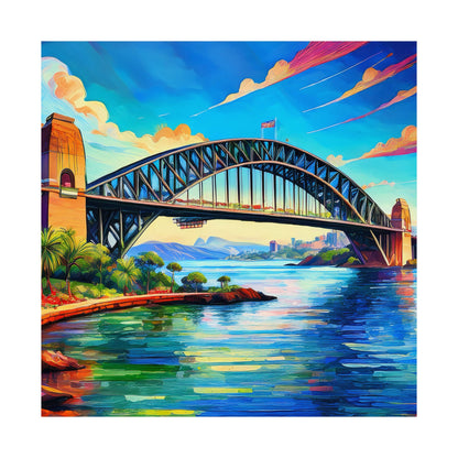 Sydney Harbour Bridge  Australia Painting Print | Wall Art | Wall Print