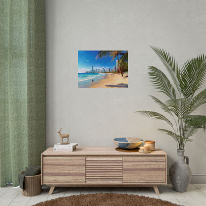 Surfers Paradise Beach Australia Coastal Print | Style 1 | Wall Art | Wall Print