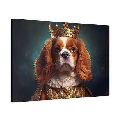 Cavalier King Charles Spaniel Renaissance Pet Portrait on Canvas | Wall art | wall print