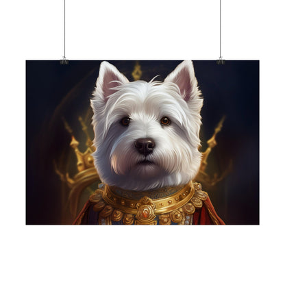 West Highland White Terrier Dog Renaissance Pet Portrait Print, West Highland White Terrier Art Print, Dog Wall Art, Wall Print, Wall Art