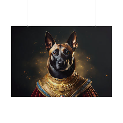 Belgian Malinois Renaissance Dog  Portrait Wall Print, Art Print, Art Print, Animal Lover Home Decor, Dog Wall Art, wall art
