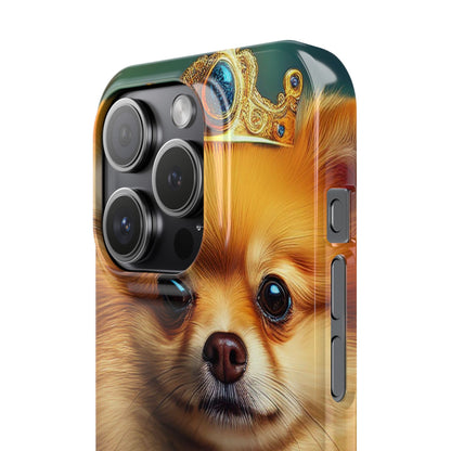 Pomeranian Renassaince Dog Portrait Slim Phone Case