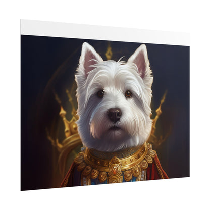 West Highland White Terrier Dog Renaissance Pet Portrait Print, West Highland White Terrier Art Print, Dog Wall Art, Wall Print, Wall Art