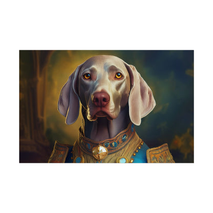 Weimaraner Renaissance Pet Portrait Print, wall print, wall art, Animal Lover Home Decor, Dog Wall Art