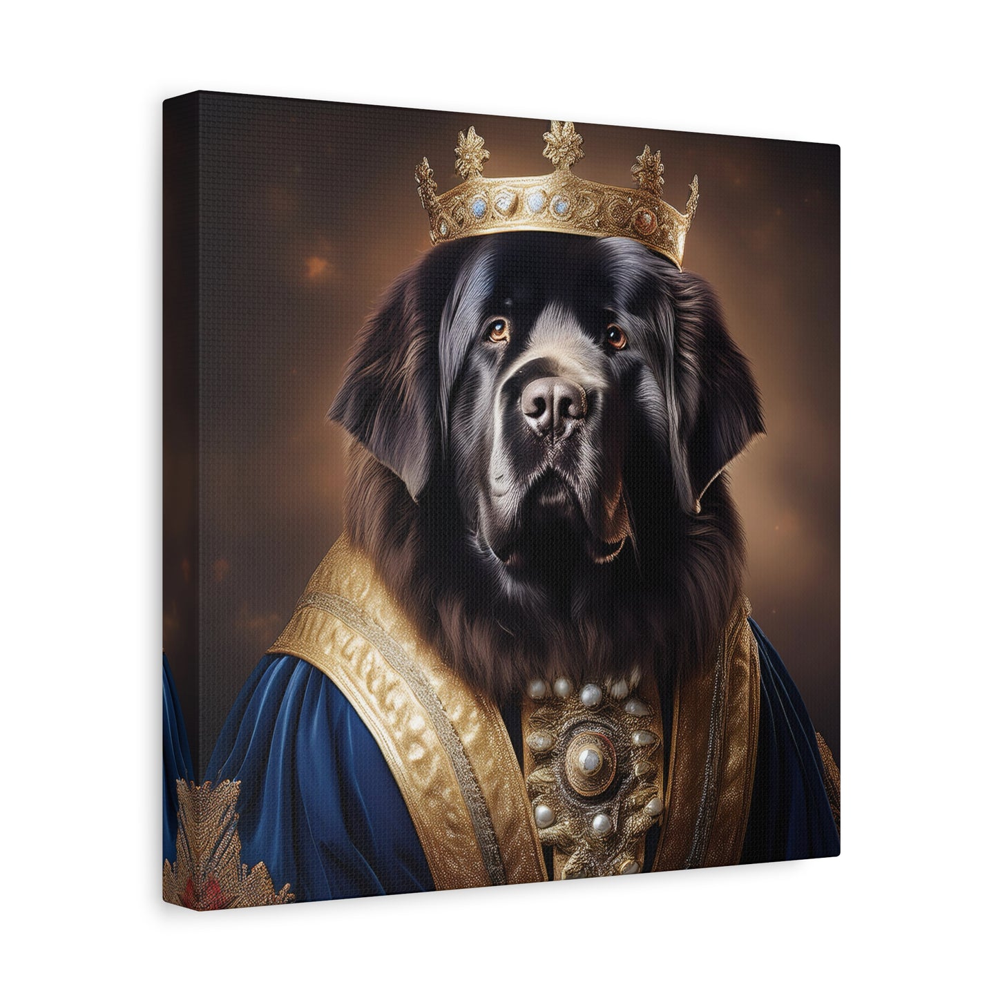 Newfoundland Renaissance Pet Portrait on Canvas | wall art | wall print