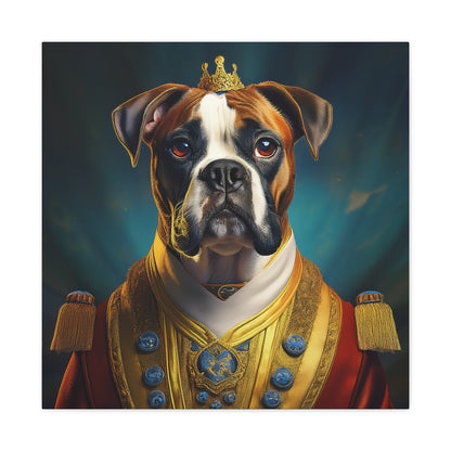 Boxer Renaissance Pet Portrait  on Canvas, wall art, wall print, dog portrait, dog art