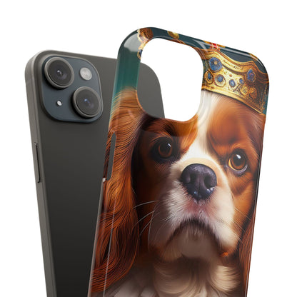 Cavalier King Charles Renaissance Dog Portrait Slim Phone Case