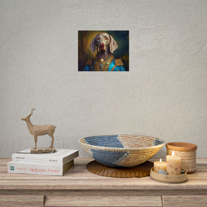 Weimaraner Renaissance Pet Portrait Print, wall print, wall art, Animal Lover Home Decor, Dog Wall Art