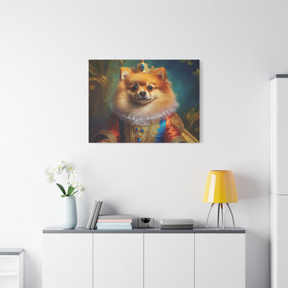 Pomeranian  Renaissance  Pet Portrait - Canvas - dog art, dog portait, wall art, wall print