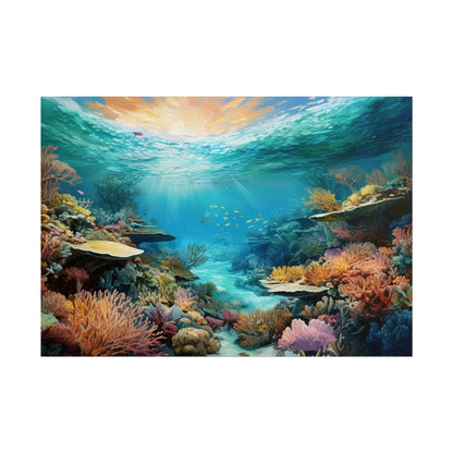 Great Barrier Reef  Australia Coastal Print | Style 2 | Wall Art | Wall Print