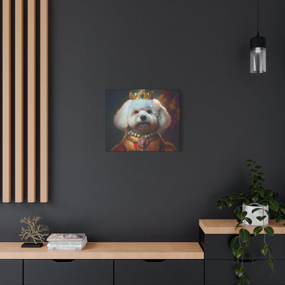 Bichon Frise Renaissance Pet Portrait on Canvas | Wall art | wall print | Dog Art