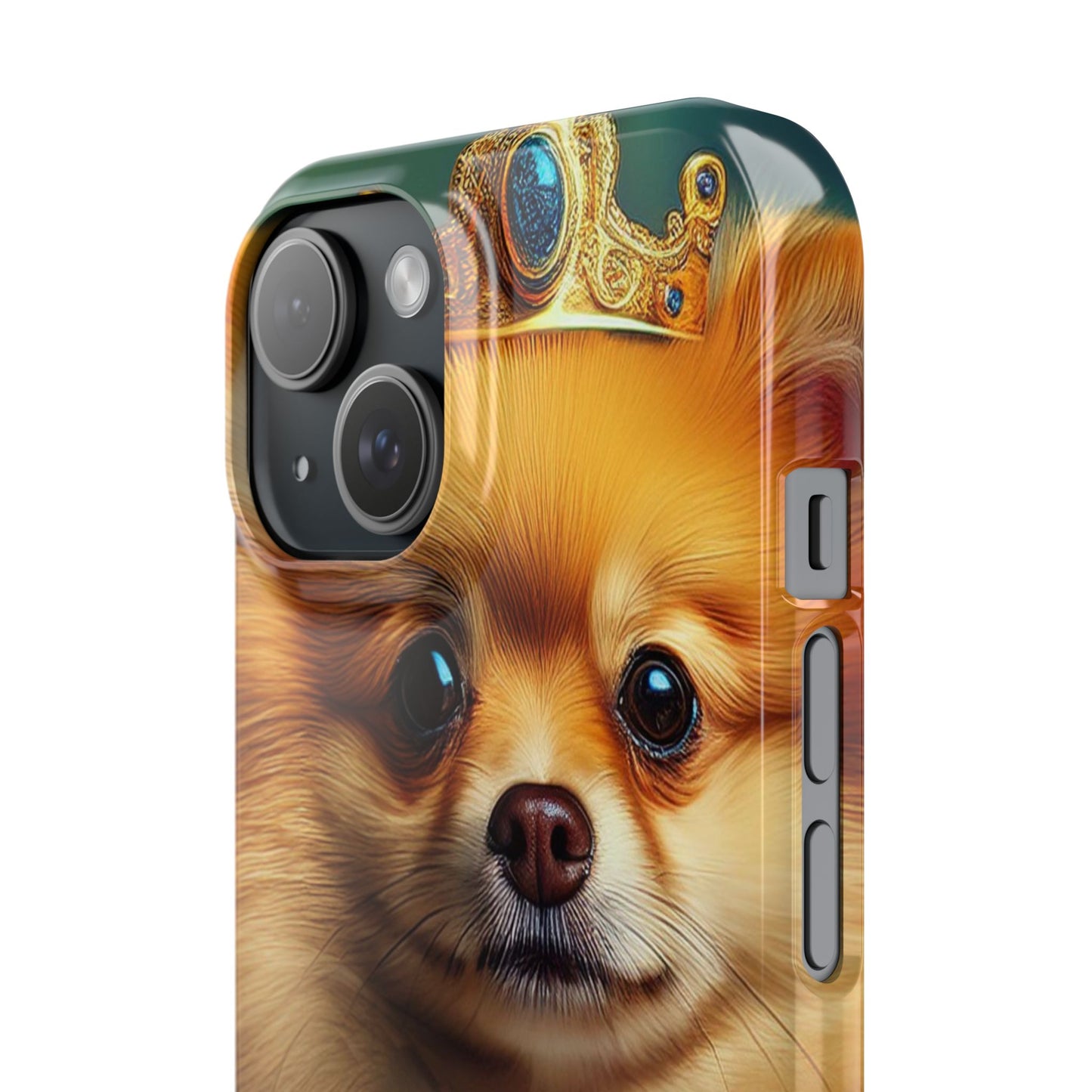 Pomeranian Renassaince Dog Portrait Slim Phone Case