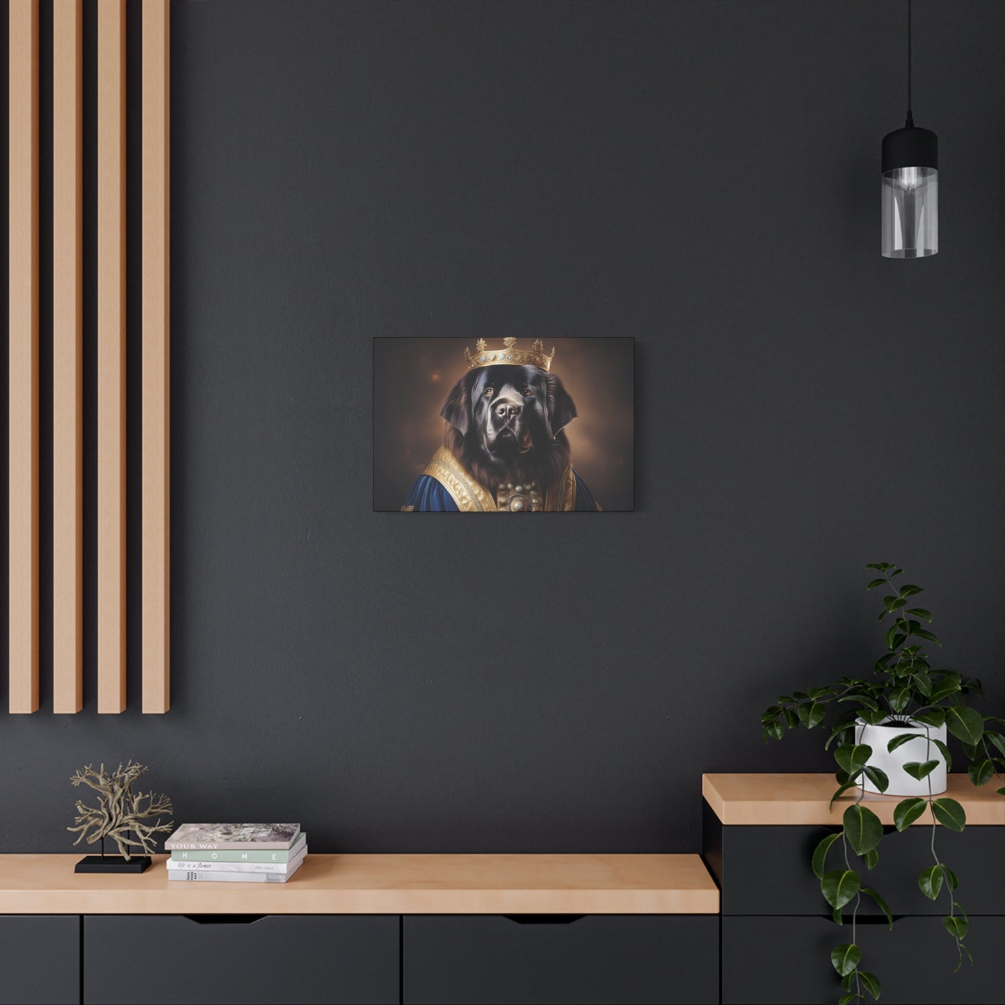 Newfoundland Renaissance Pet Portrait on Canvas | wall art | wall print