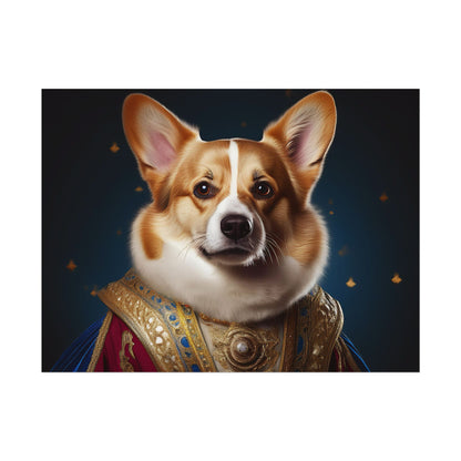 Pembroke Welsh Corgi Renaissance Pet Portrait Print | Wall Art | Wall Print | Dog Art