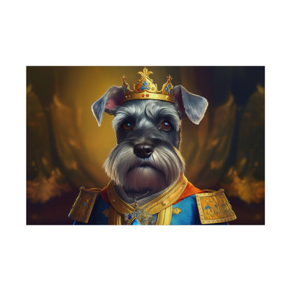 Miniature Schnauzer Dog Renaissance Pet Portrait Art Print | Wall Art | Wall Print