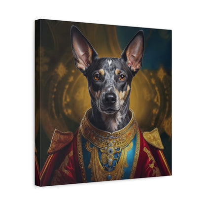 Peruvian Inca Orchid Renaissance Dog Portrait on Canvas, Pet Lover Gift, Home Decor, Unique Wall Art, Dog Birthday Present, Animal Wall Art