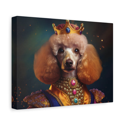 Poodle Pet Dog Renaissance Portrait on Canvas | Wall art | wall print
