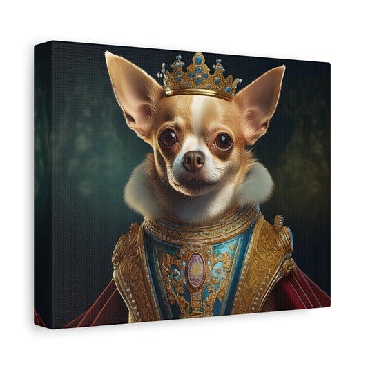 Chihuahua Renaissance Pet Portrait on Canvas | Wall art | Wall print | Dog art