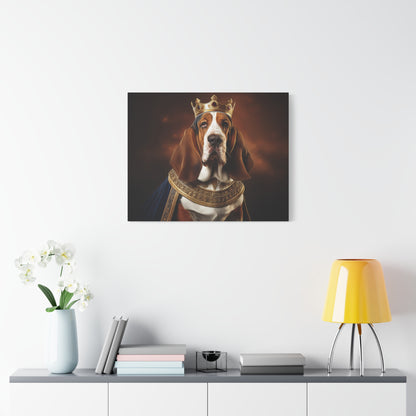 Bassett Hound Renaissance Pet Portrait on Canvas | Wall art | wall print | Dog Art